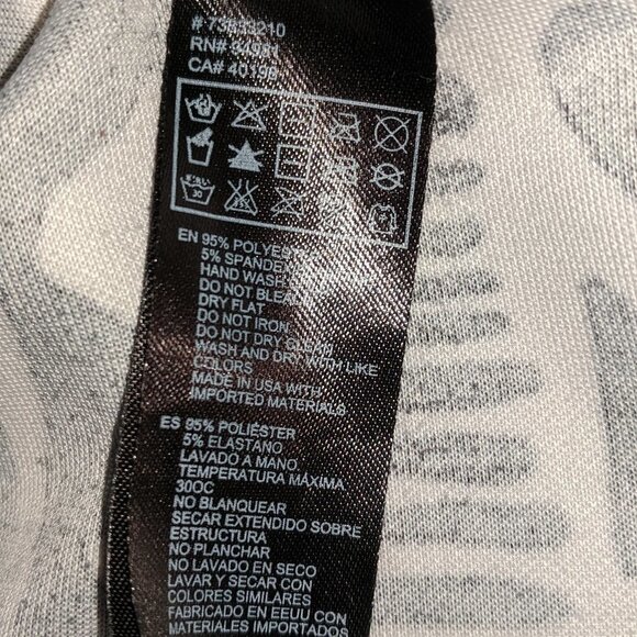 Black and white sleeveless peplum top by Forever 21  Small EUC - Picture 4 of 4